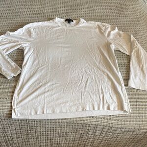 Two - 1 white, 1 gray. Banana Republic Men's Tee luxury perf. blend. Long sleeve